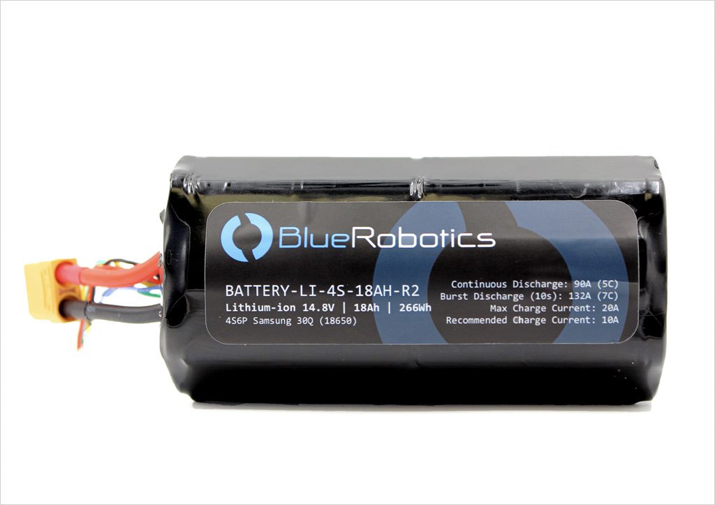 Lithium-ion Battery (14.8V, 18Ah) BlueRobotics