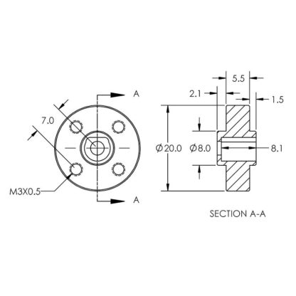 Titanium Servo Hub